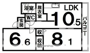 ファミールエステート【4階】の間取り